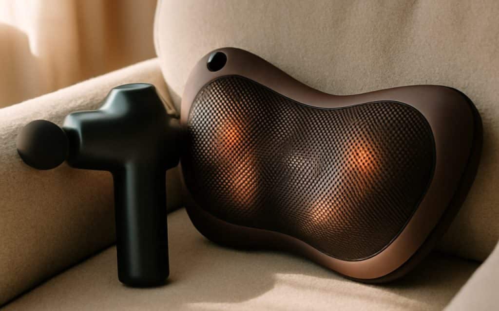 Pistolet de massage ou coussin shiatsu : lequel choisir ?