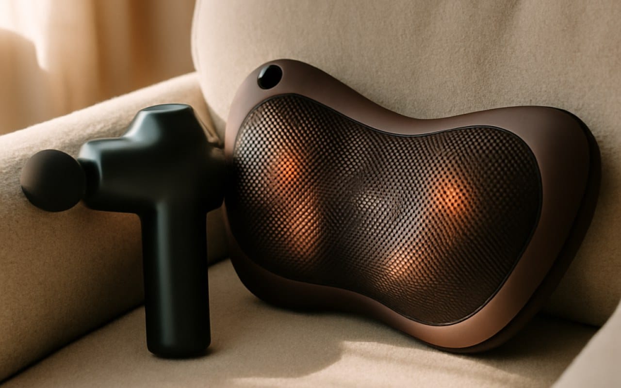 Pistolet de massage ou coussin shiatsu : lequel choisir ?
