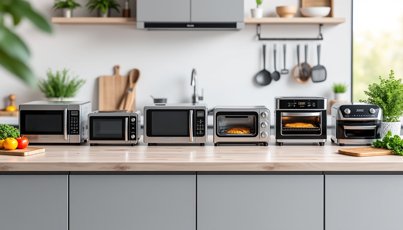 Micro-ondes et petit électroménager de cuisson. Onze titres du master, 109 écrits.
