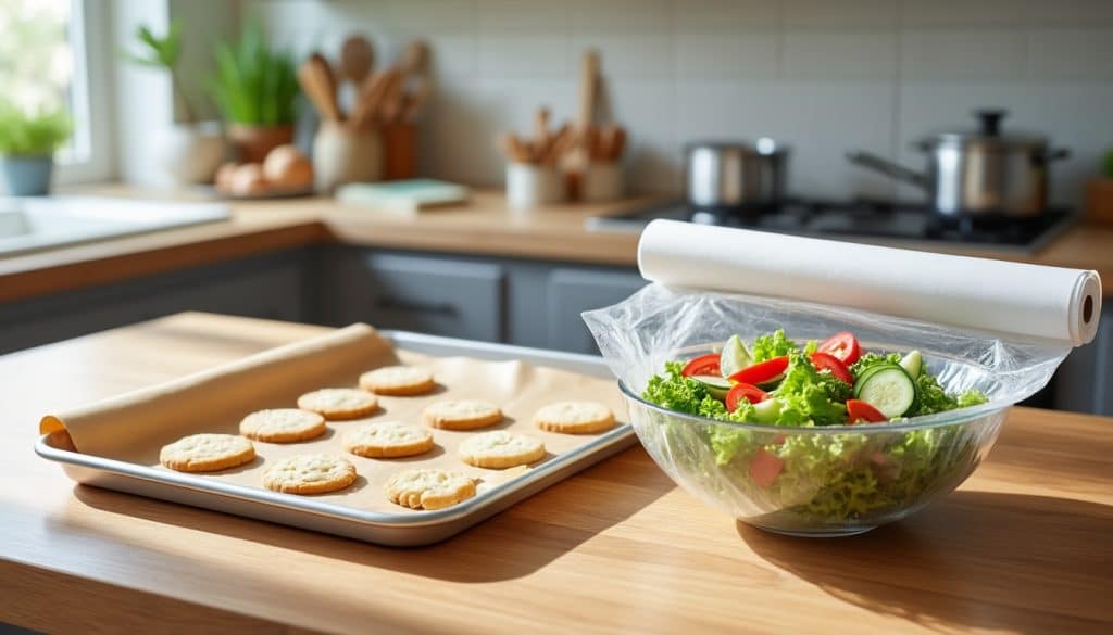 Film alimentaire et papier cuisson : les usages sûrs